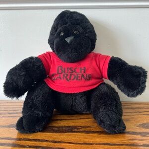 Vintage 1994 Good Stuff Black Stuffed Gorilla Busch Gardens Plush Animal 9” Toy